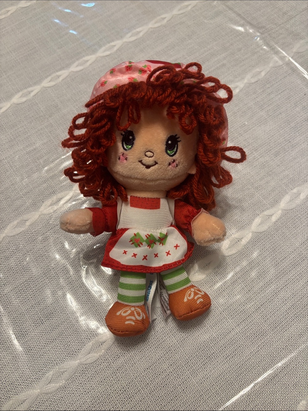 Strawberry Shortcake-Inspired Red-Haired Plush Doll for Kids